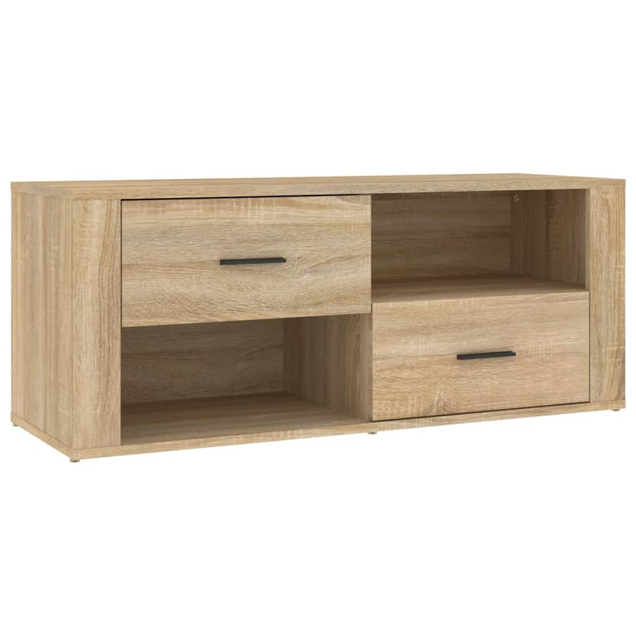 Tv-Meubel 00X35X40 Cm Bewerkt Hout Kleurig Sonoma eiken