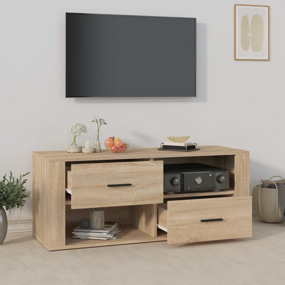 Tv-Meubel 00X35X40 Cm Bewerkt Hout Kleurig Sonoma eiken