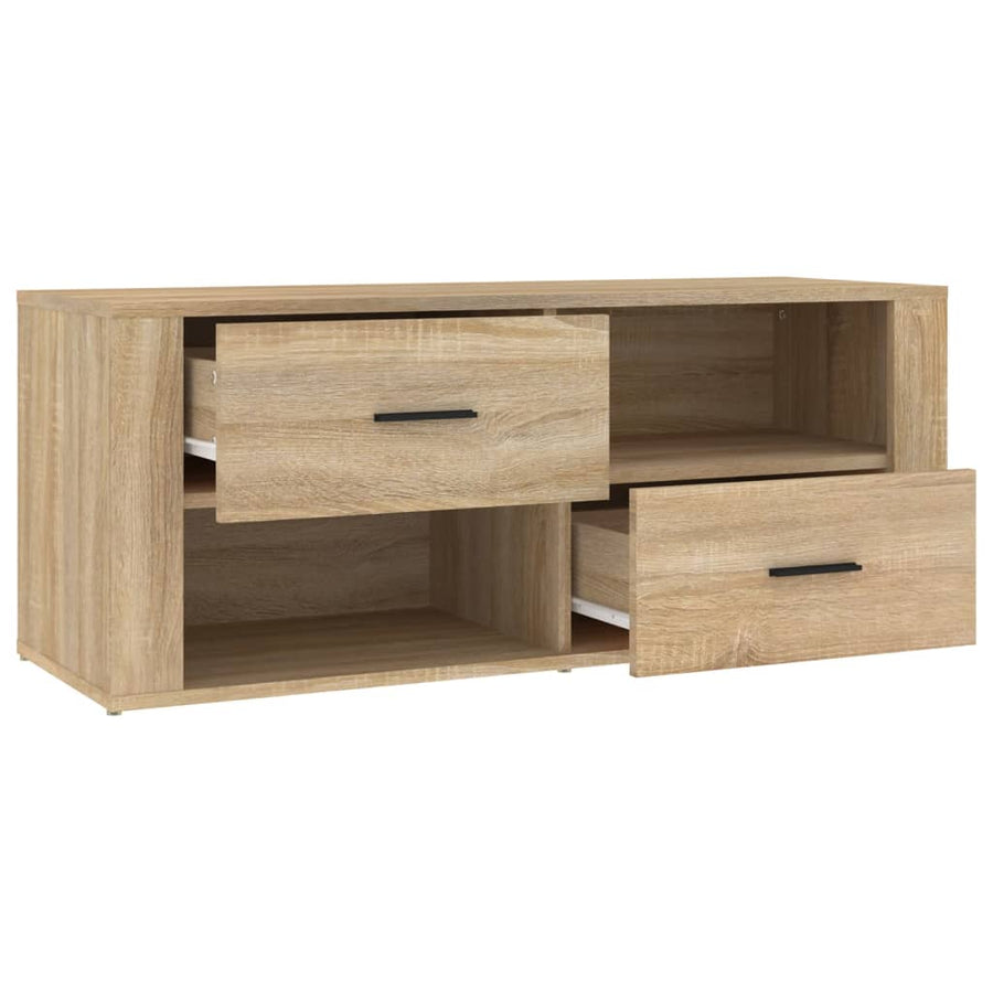 Tv-Meubel 00X35X40 Cm Bewerkt Hout Kleurig Sonoma eiken