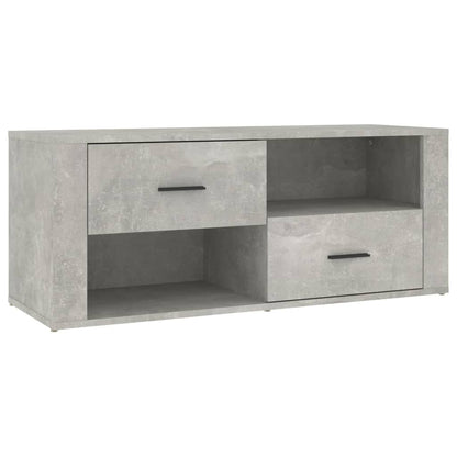 Tv-Meubel 00X35X40 Cm Bewerkt Hout Betongrijs