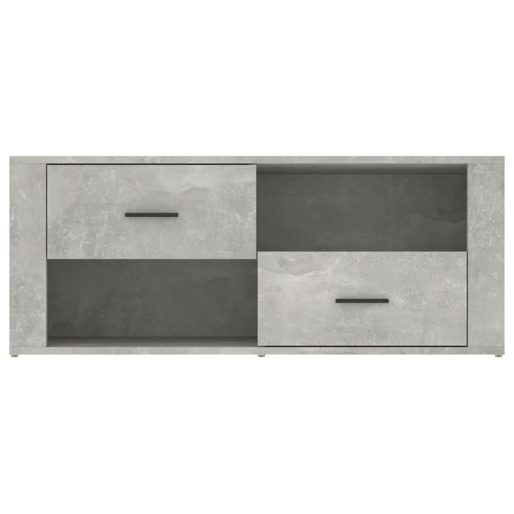 Tv-Meubel 00X35X40 Cm Bewerkt Hout Betongrijs