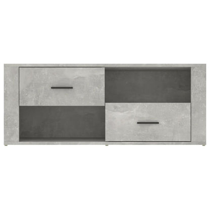 Tv-Meubel 00X35X40 Cm Bewerkt Hout Betongrijs