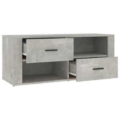 Tv-Meubel 00X35X40 Cm Bewerkt Hout Betongrijs