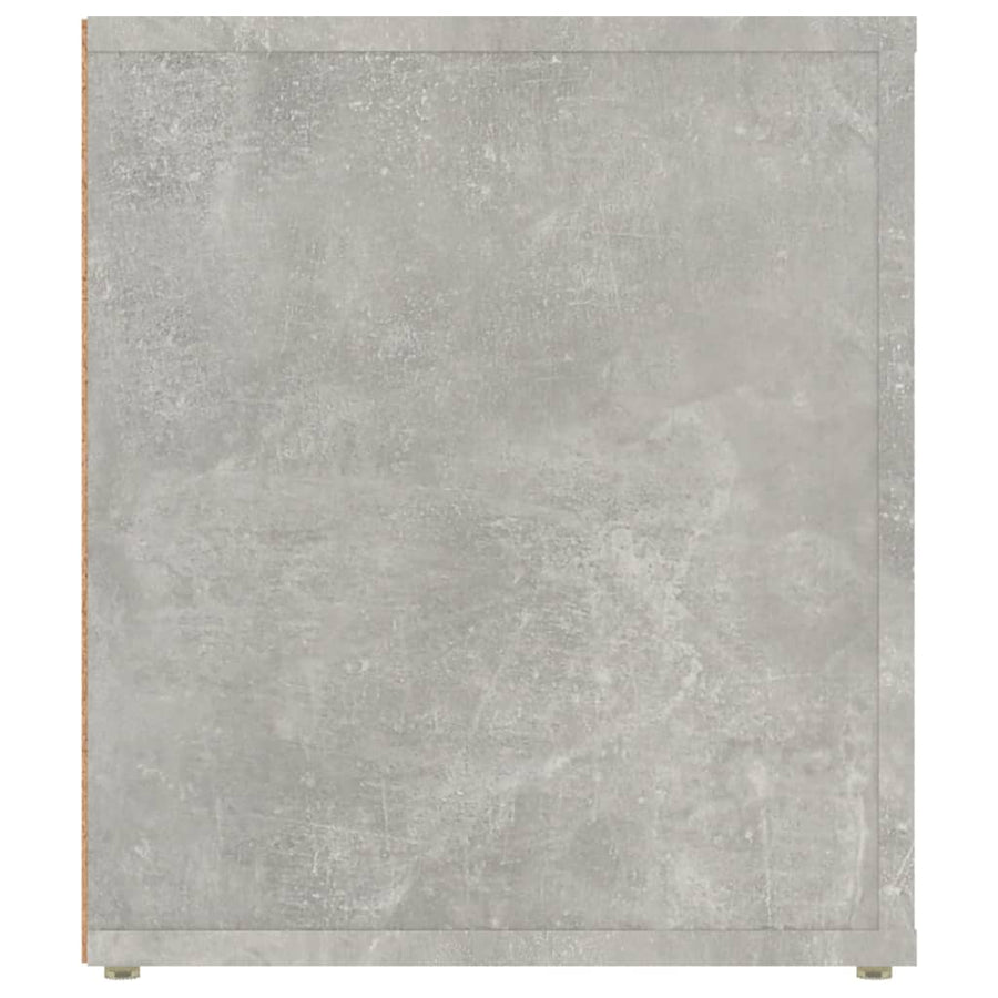 Tv-Meubel 00X35X40 Cm Bewerkt Hout Betongrijs
