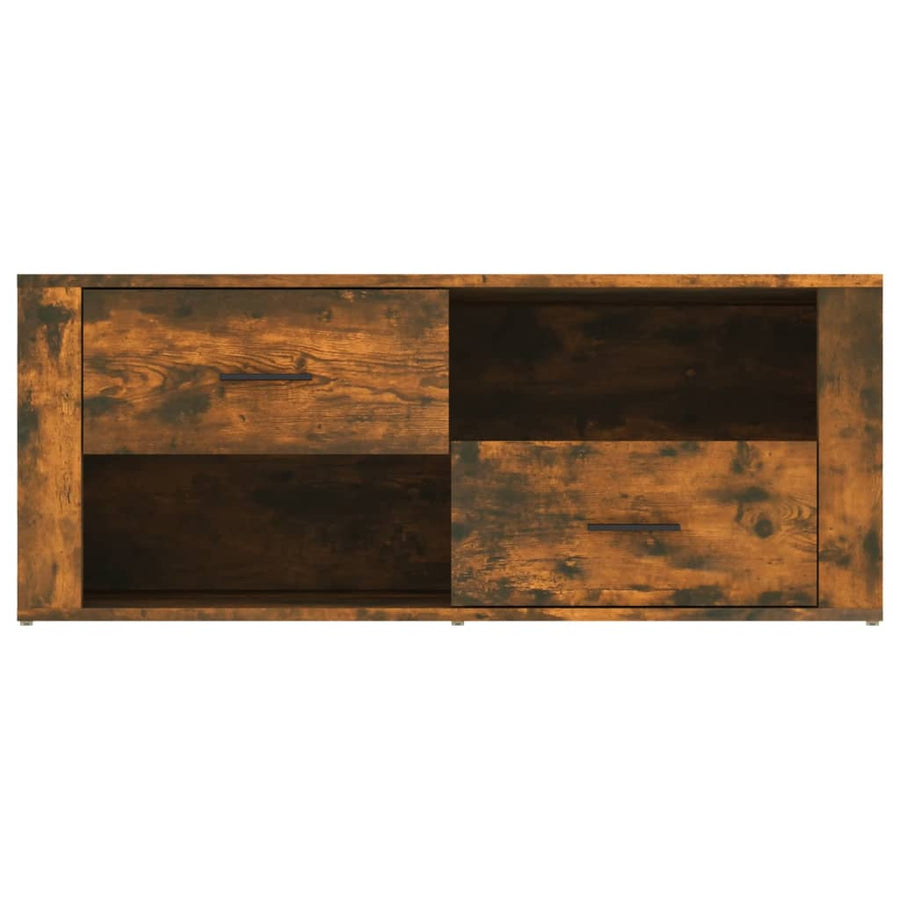 Tv-Meubel 00X35X40 Cm Bewerkt Hout Kleurig Gerookt eiken