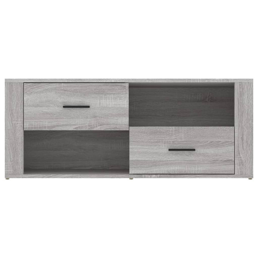 Tv-Meubel 00X35X40 Cm Bewerkt Hout Eikenkleurig Grijs sonoma