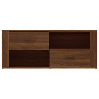 Tv-Meubel 00X35X40 Cm Bewerkt Hout Bruin Eikenkleur Bruineiken