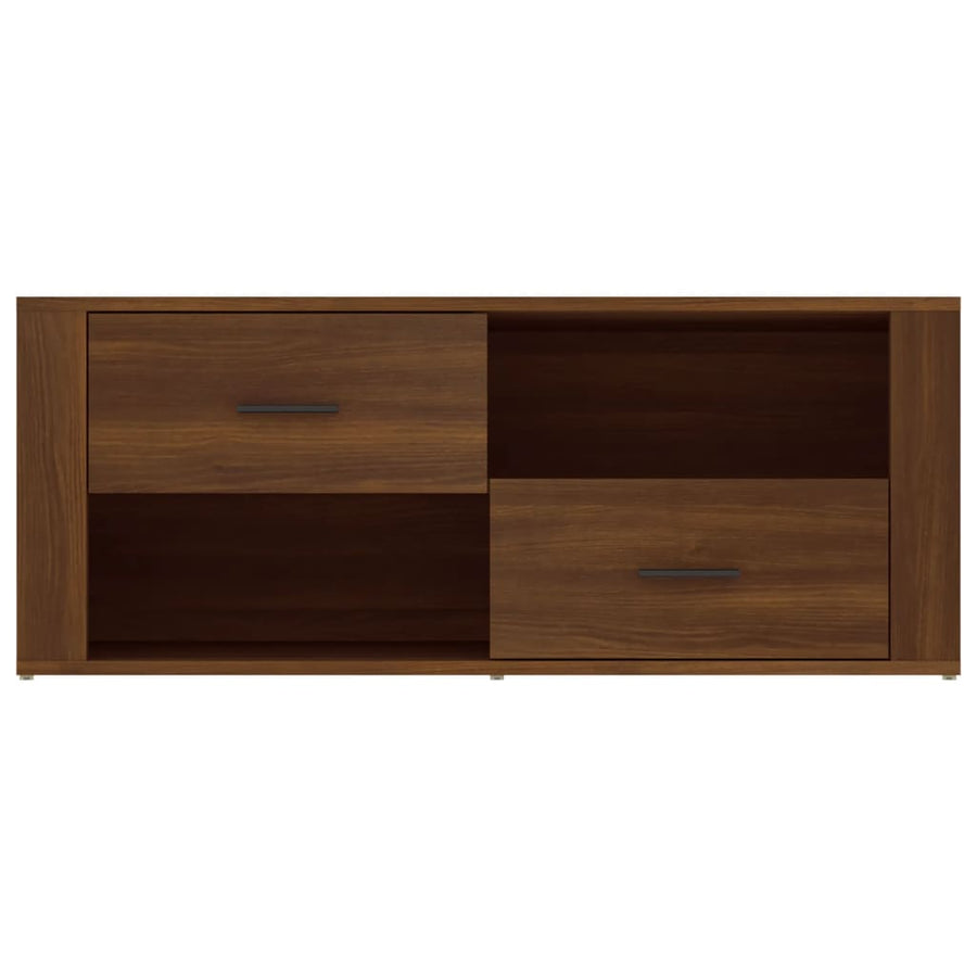 Tv-Meubel 00X35X40 Cm Bewerkt Hout Bruin Eikenkleur Bruineiken