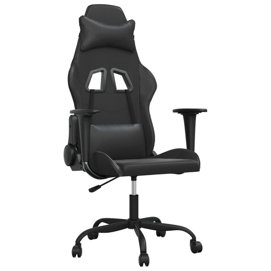 Gamestoel kunstleer zwart 1 Zwart