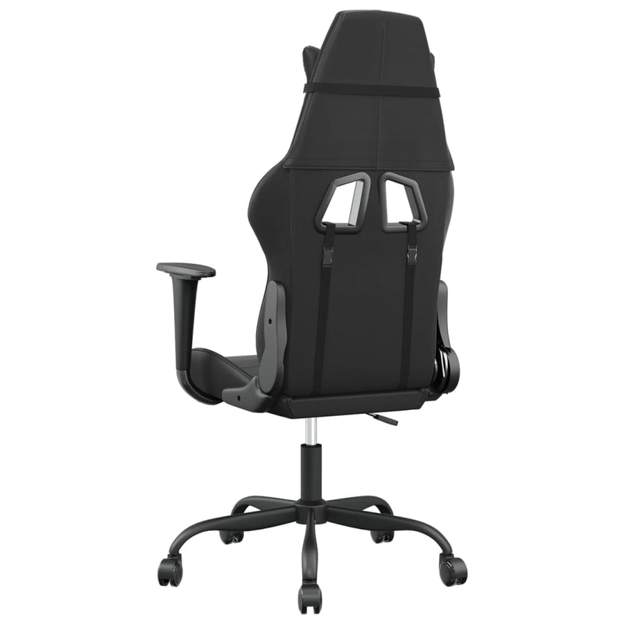 Gamestoel kunstleer zwart 1 Zwart