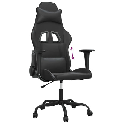 Gamestoel kunstleer zwart 1 Zwart