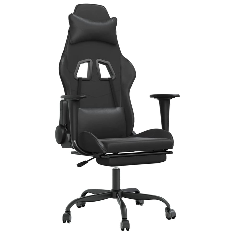 Gamestoel Kunstleer Zwart