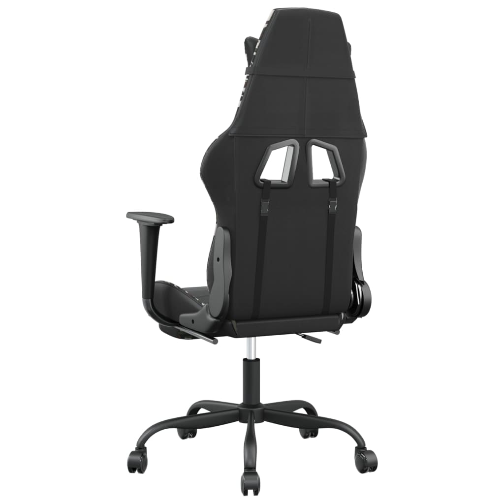 Gamestoel Kunstleer Zwart en camouflage