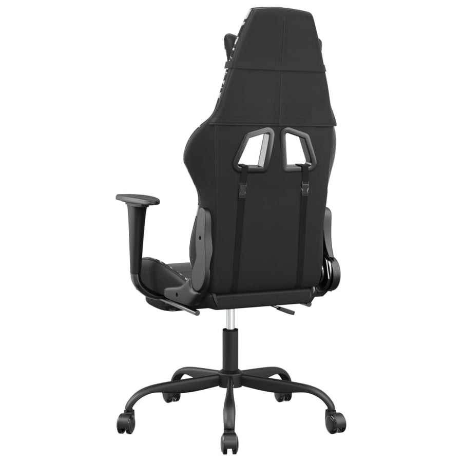 Gamestoel Kunstleer Zwart en camouflage