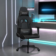 Gamestoel kunstleer zwart 67x58x118-128 cm