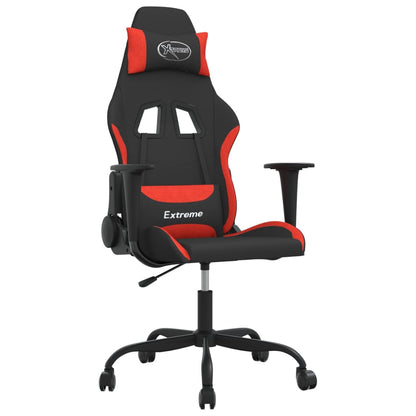 Gamestoel Stof Zwart En Rood Zonder voetensteun