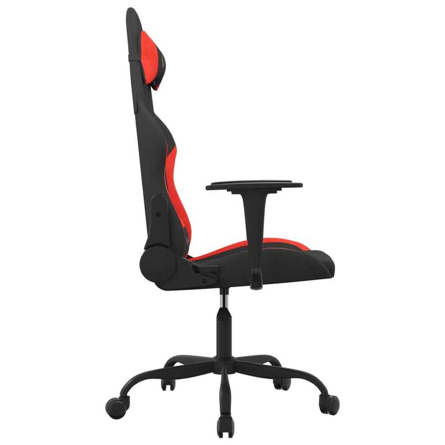 Gamestoel Stof Zwart En Rood Zonder voetensteun