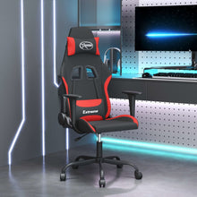 Gamestoel Stof Zwart En Rood Zonder voetensteun