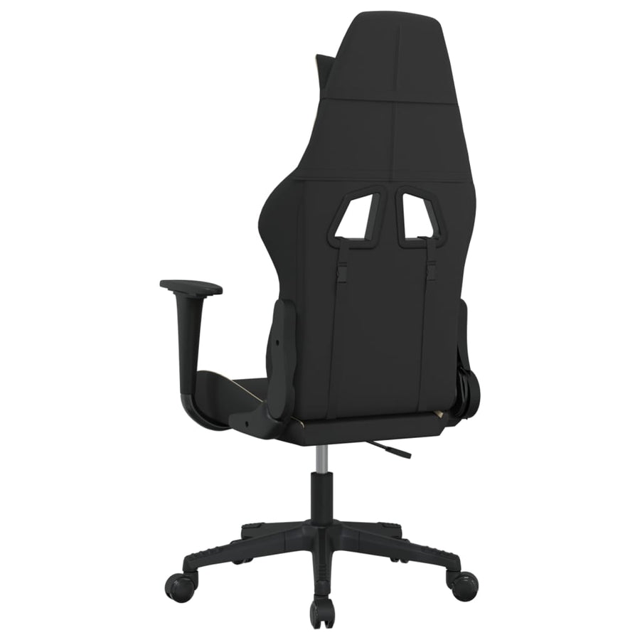 Gamestoel Stof Zwart En Crème 1 Zonder voetensteun