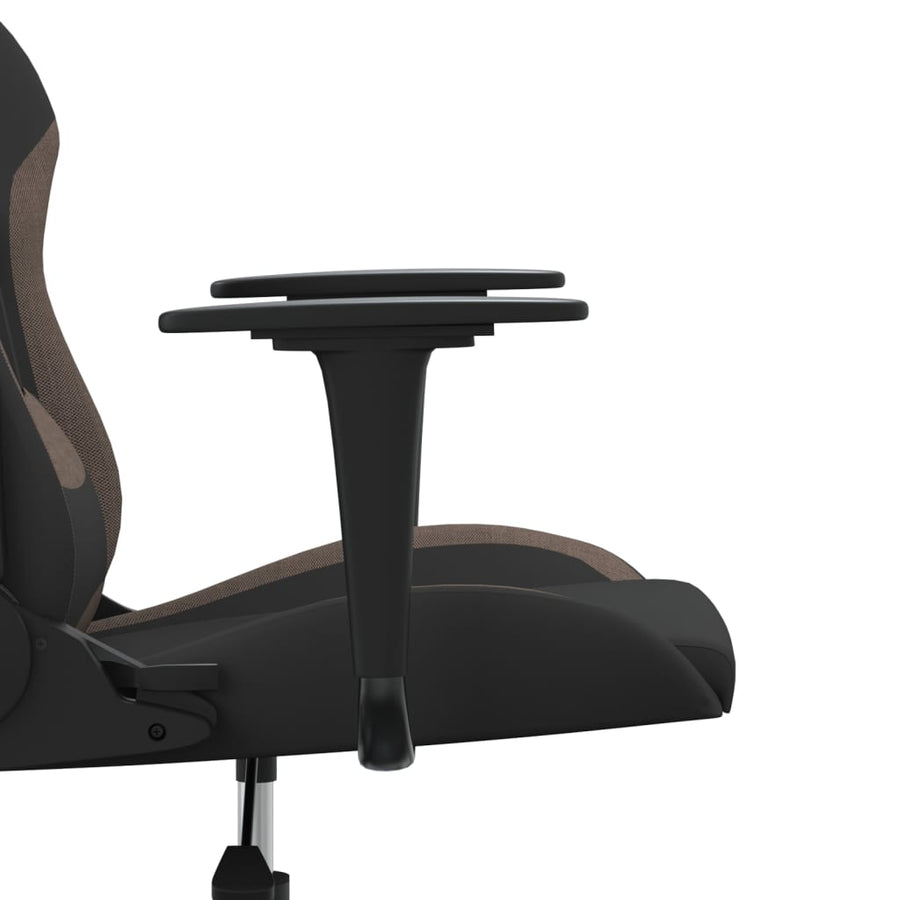 Gamestoel Stof Zwart En Taupe Zonder voetensteun