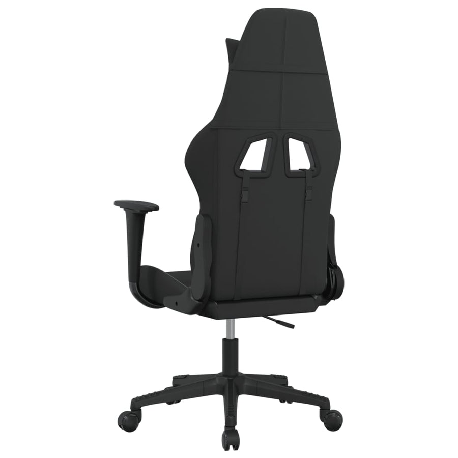 Gamestoel Stof Zwart En Blauw 1 Zonder voetensteun