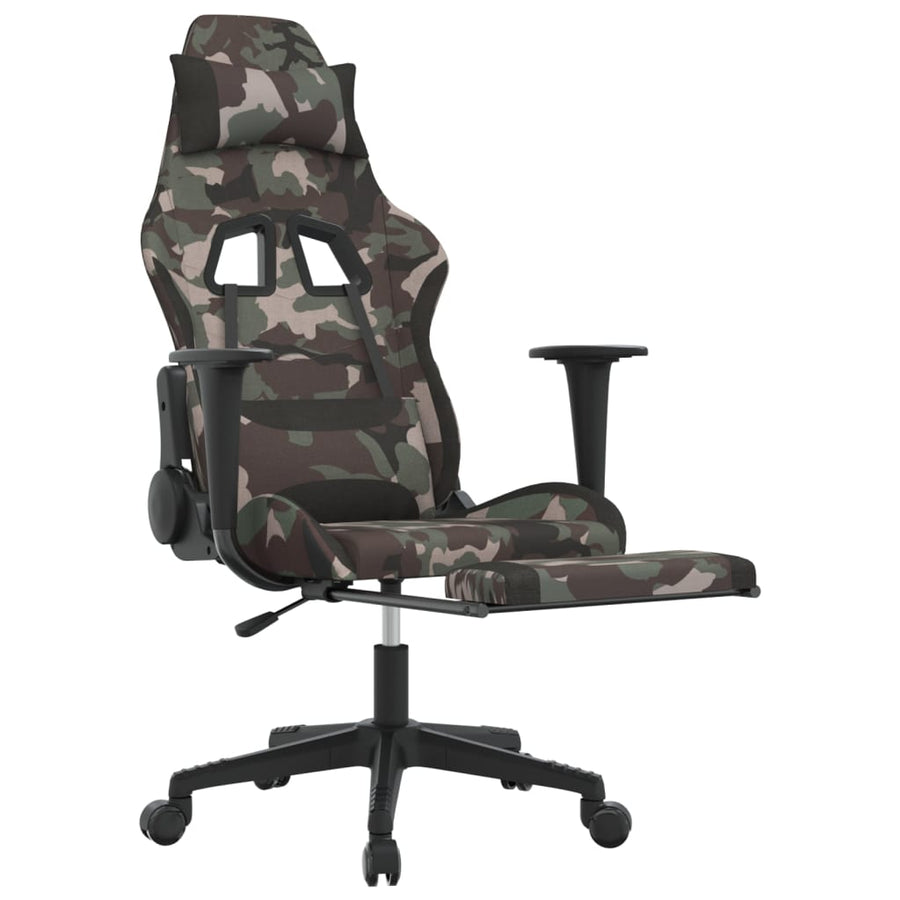 Gamestoel Stof Camouflage en zwart