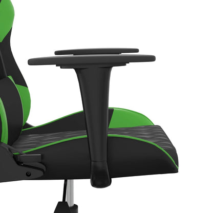 Gamestoel Kunstleer 1 Zwart en groen Zonder voetensteun