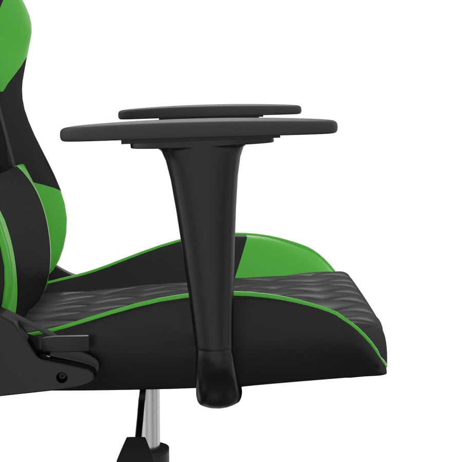 Gamestoel Kunstleer 1 Zwart en groen Zonder voetensteun