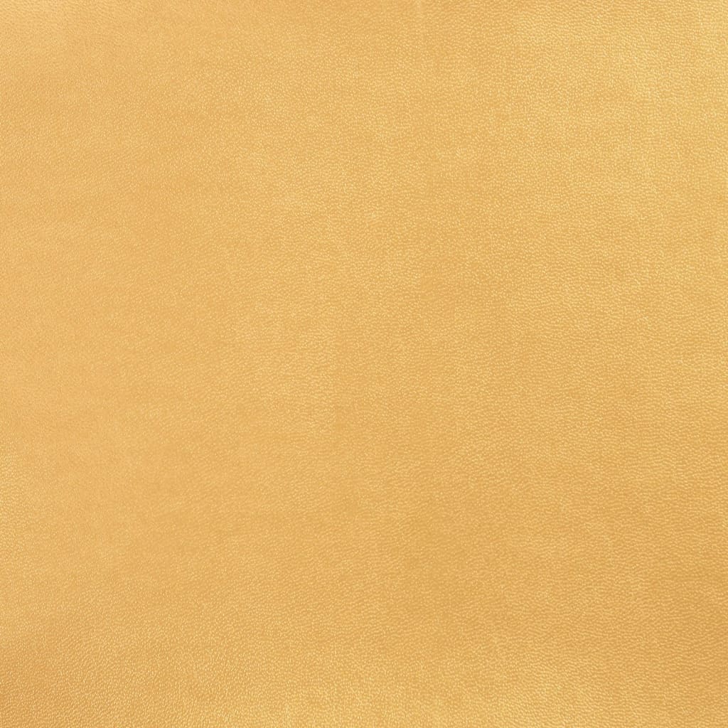 Gamestoel met voetensteun kunstleer zwart en goudkleurig Zwart en goud Met voetensteun