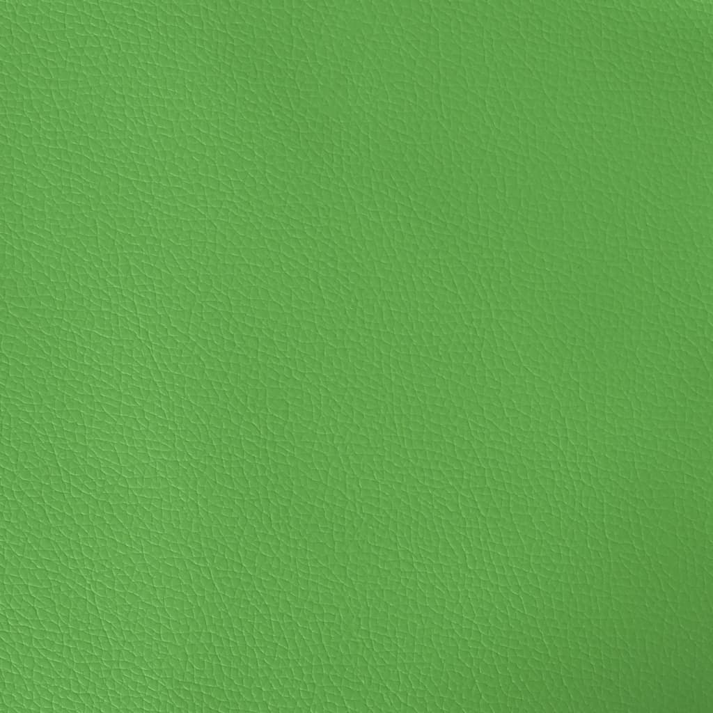 Gamestoel met voetensteun kunstleer zwart en groen Zwart en groen Met voetensteun