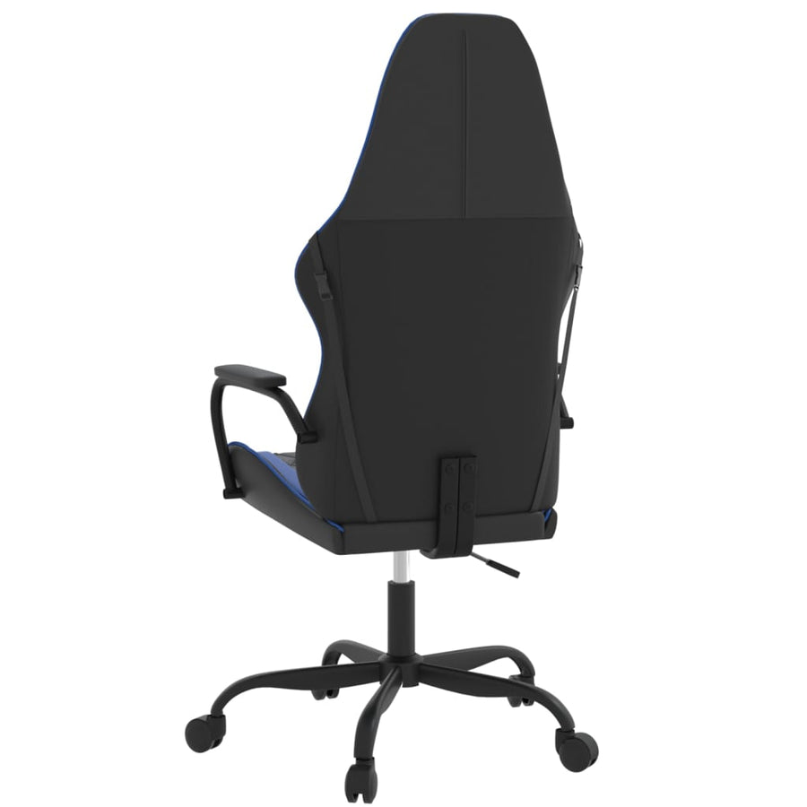 Gamestoel Kunstleer Zwart En Blauw
