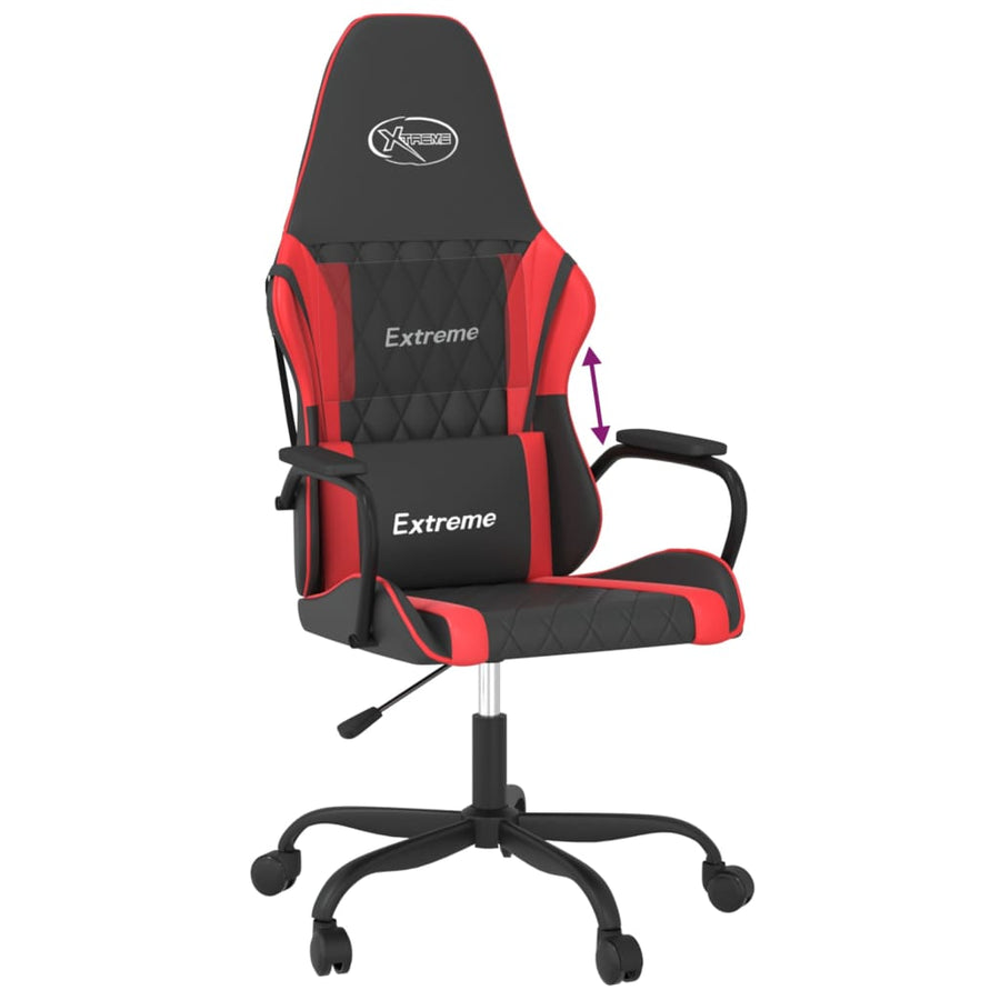 Gamestoel Kunstleer Zwart En Rood