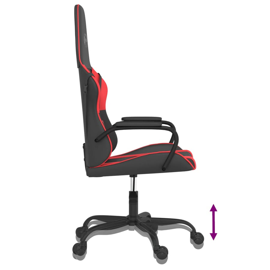 Gamestoel Kunstleer Zwart En Rood