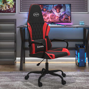 Gamestoel kunstleer zwart rood