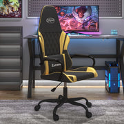Gamestoel kunstleer zwart goud