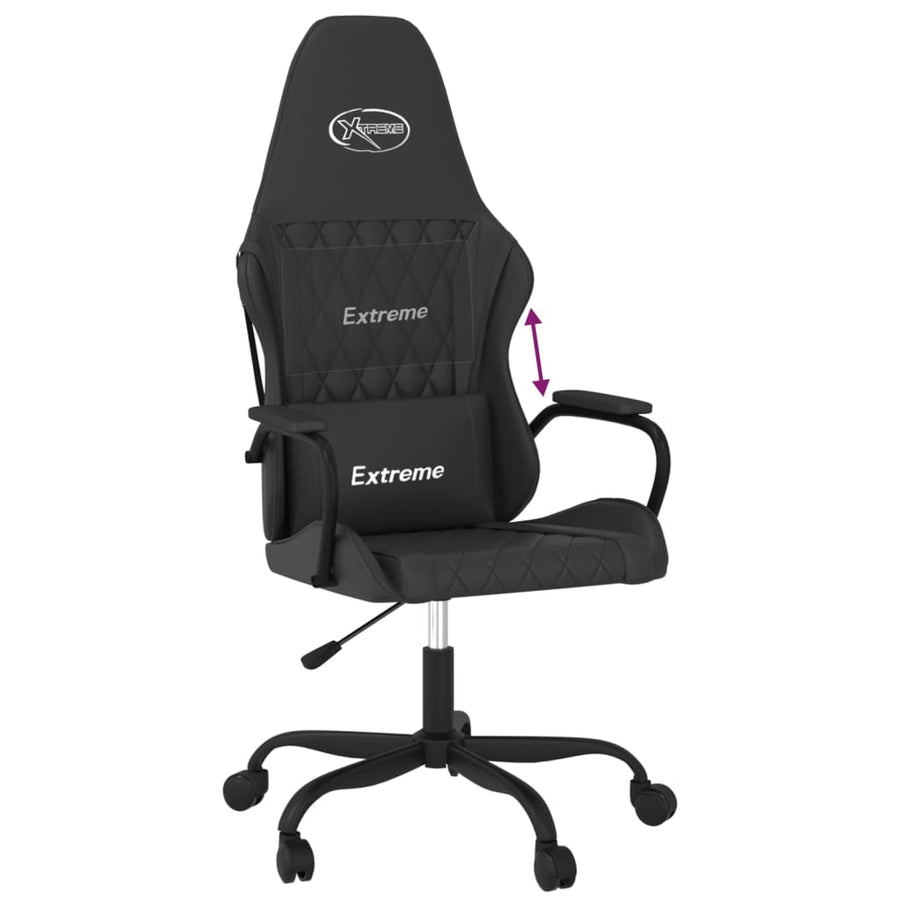 Gamestoel Kunstleer Zwart