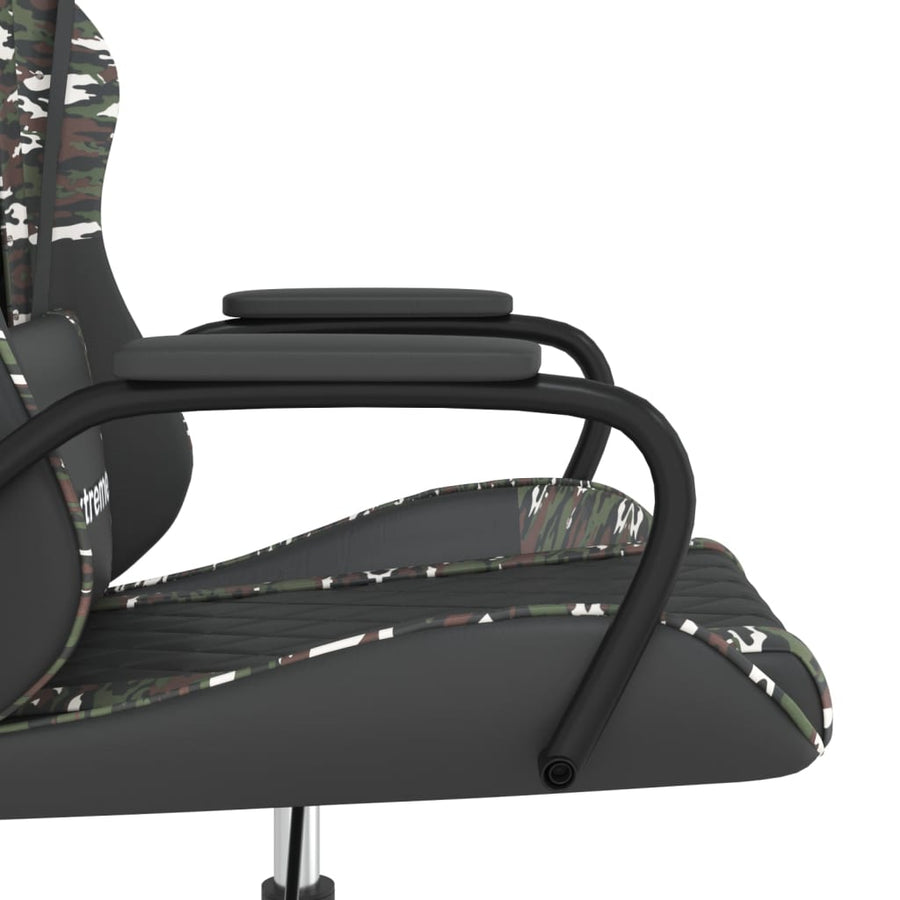 Gamestoel Kunstleer Zwart En Camouflage