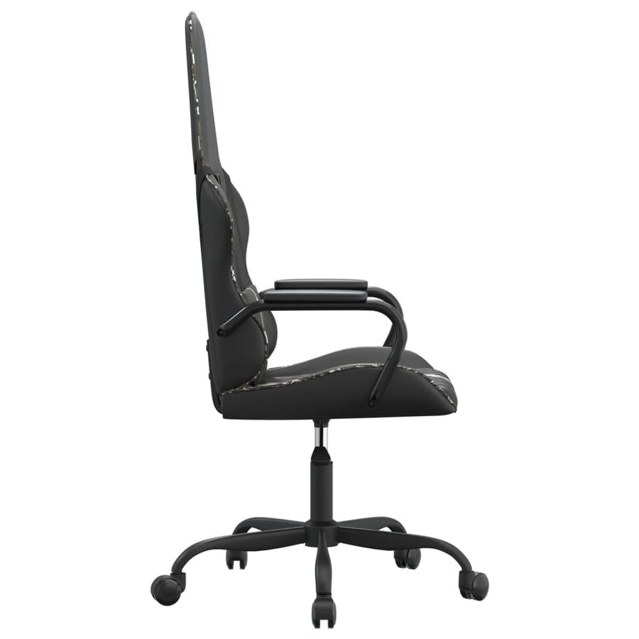 Gamestoel kunstleer zwart en camouflage Zwart en camouflage