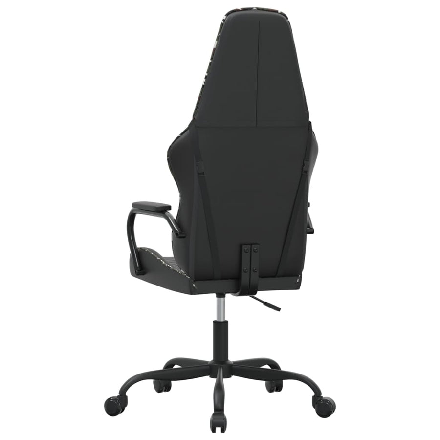 Gamestoel kunstleer zwart en camouflage Zwart en camouflage