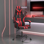 Gamestoel kunstleer zwart rood