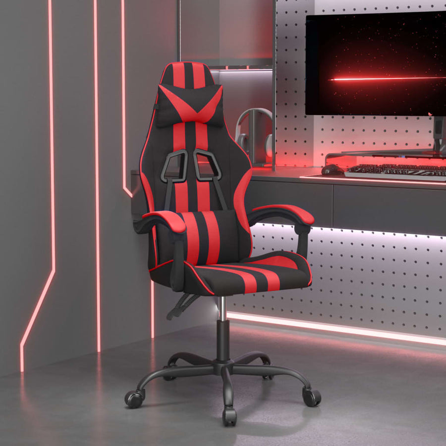 Gamestoel Kunstleer Zwart En Rood 1 Zonder voetensteun