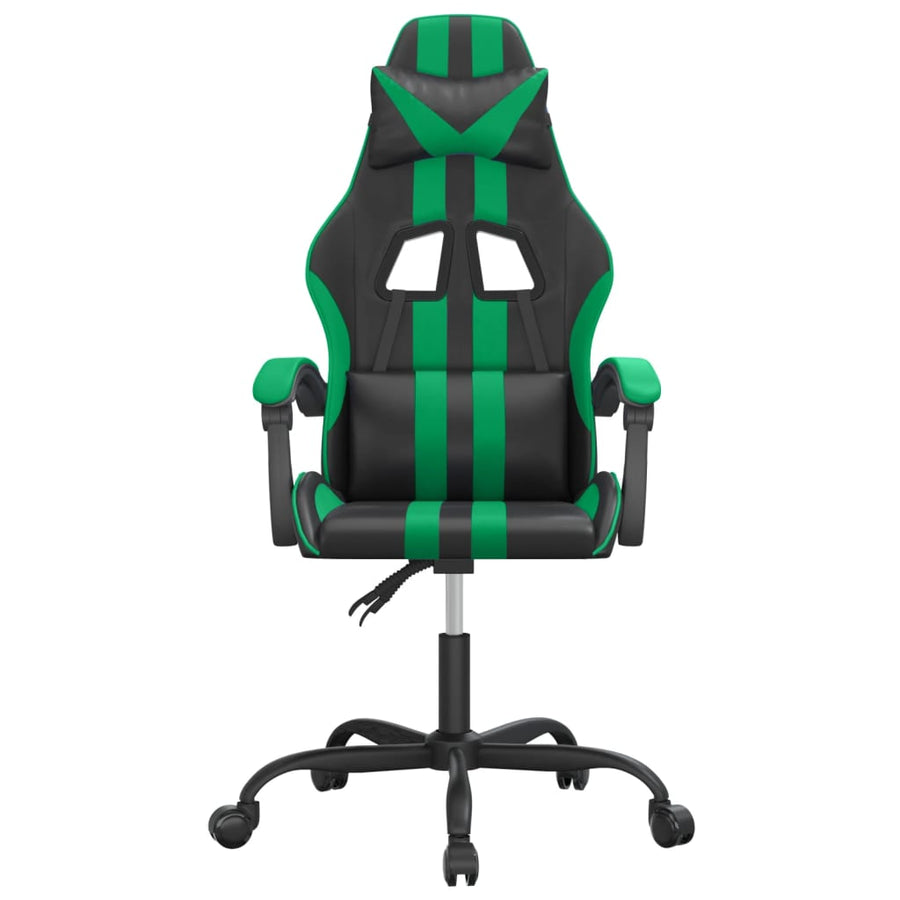 Gamestoel Kunstleer Zwart En Groen