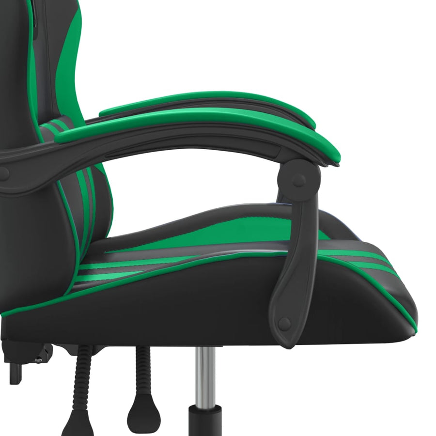 Gamestoel Kunstleer Zwart En Groen