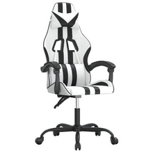 Gamestoel Kunstleer 1 Wit en zwart