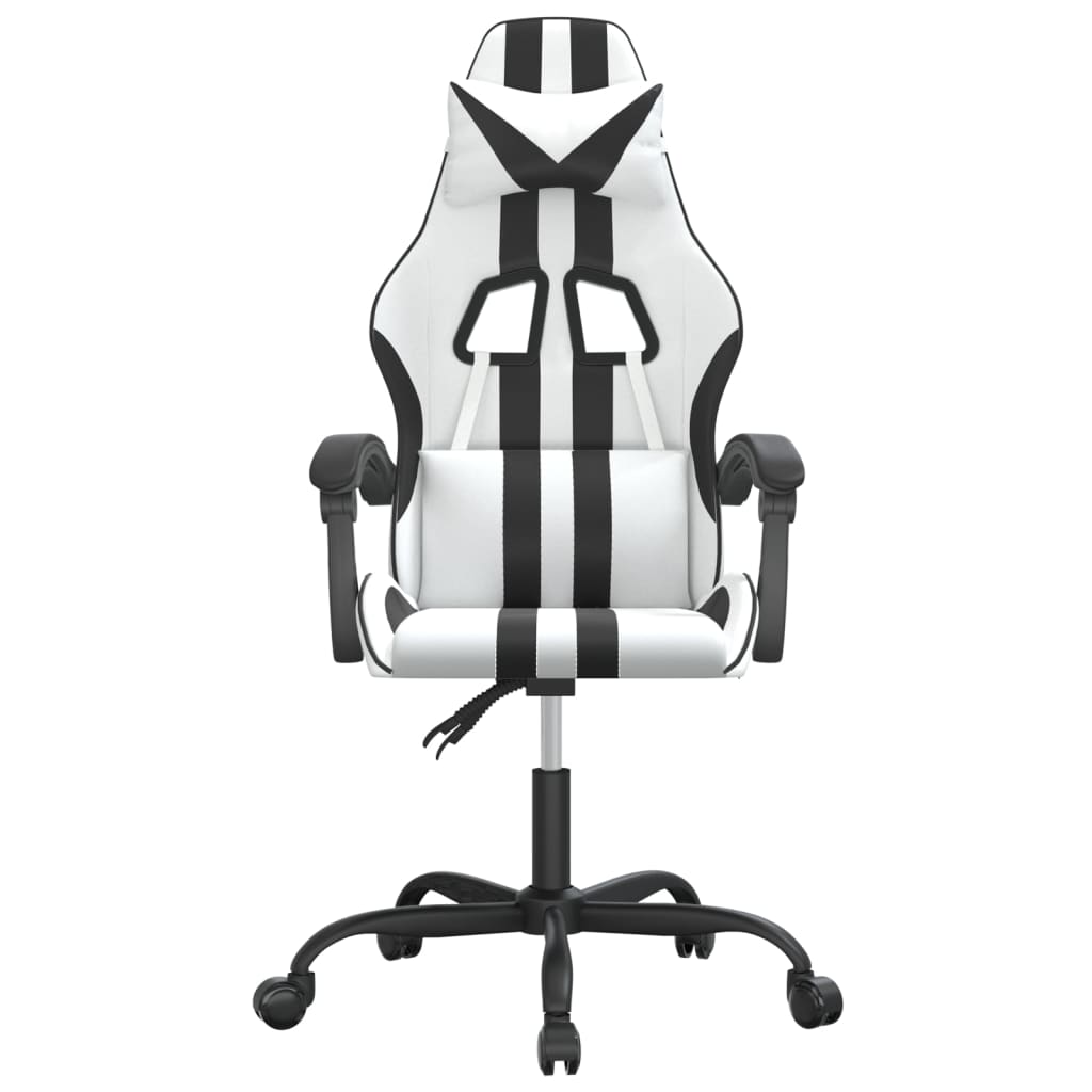 Gamestoel Kunstleer 1 Wit en zwart