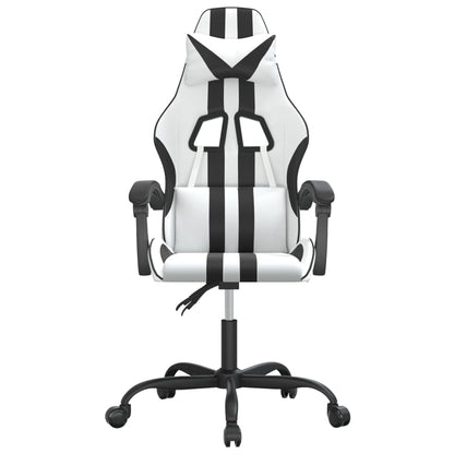 Gamestoel Kunstleer 1 Wit en zwart