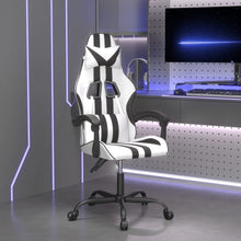 Gamestoel Kunstleer 1 Wit en zwart