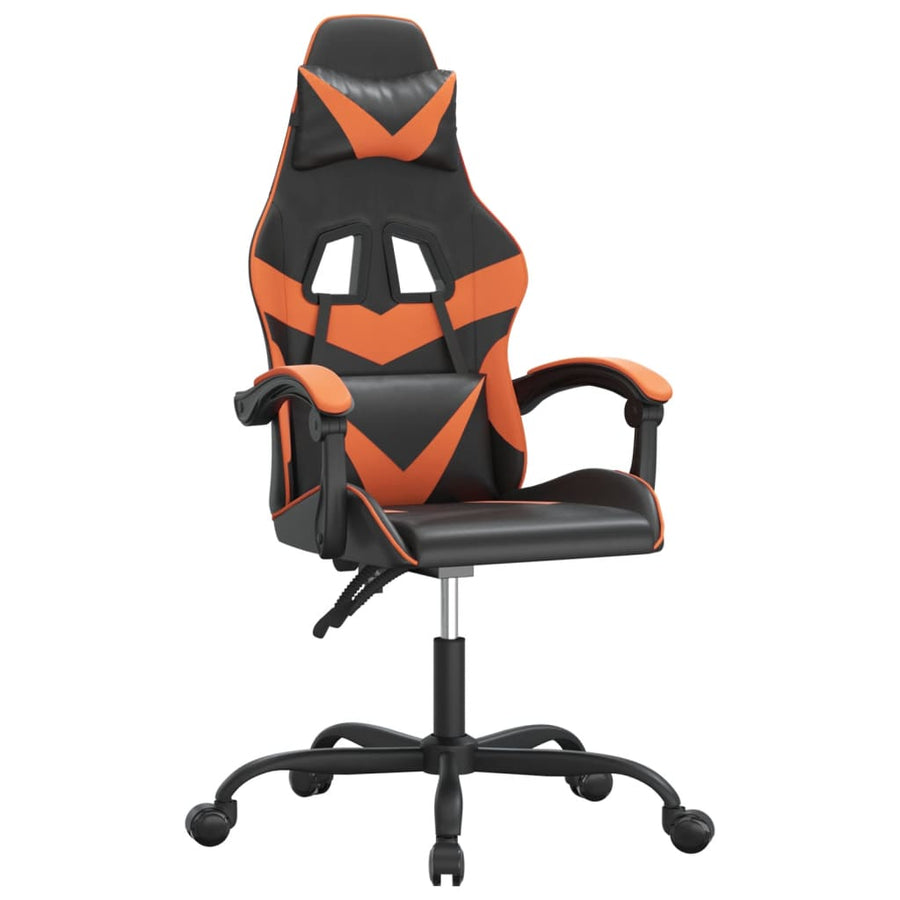 Gamestoel Kunstleer 1 Zwart en oranje