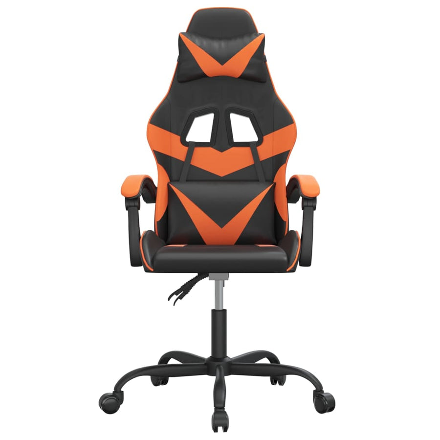 Gamestoel Kunstleer 1 Zwart en oranje