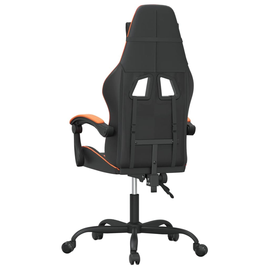 Gamestoel Kunstleer 1 Zwart en oranje